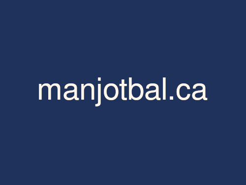 Screenshot of manjotbal.ca.